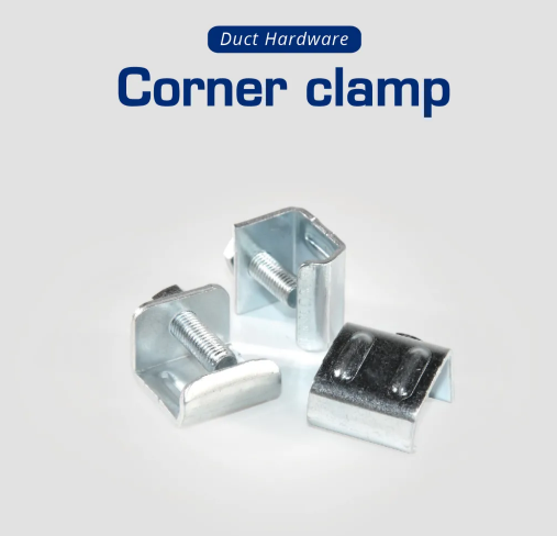 Duct Hardware Galvanized Screw Clamp G Clamp Air Duct Flange Clamp with Bolts